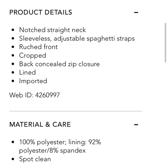 LUCY PARIS black faux leather bustier crop tank top w/spaghetti strap NEW RE$69 - Picture 6 of 14